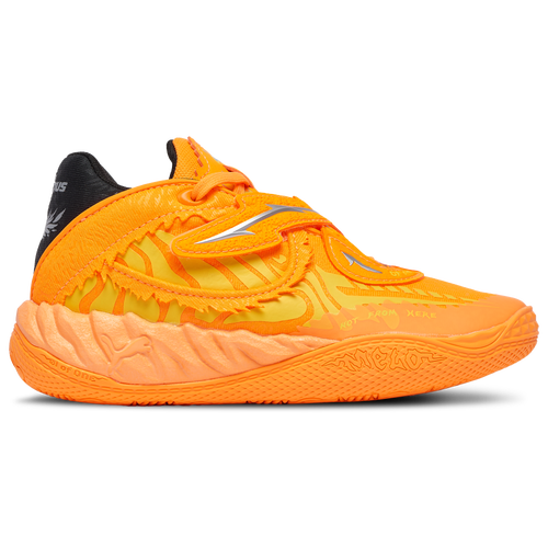 PUMA Boys Lamelo Ball MB 05 Fast & Furious LA - Boy's Preschool Basketball Shoes Size 11.0 - Black/Lux Lime/Heat Fire