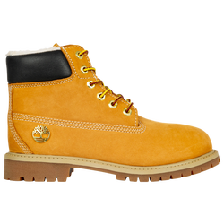 Boys' Preschool - Timberland 6" Luxe Fleece Boots - Wheat/Brown/Gold