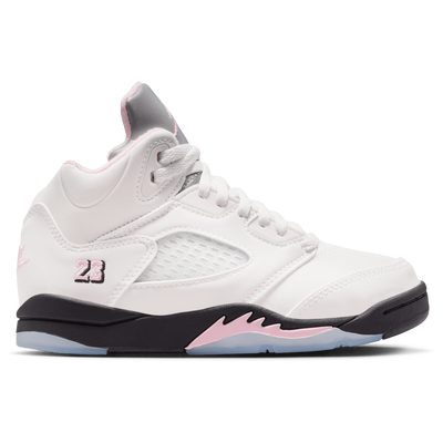 Jordan Retro 5 OG Pre School - WHITE/SOFT PINK/BLACK
