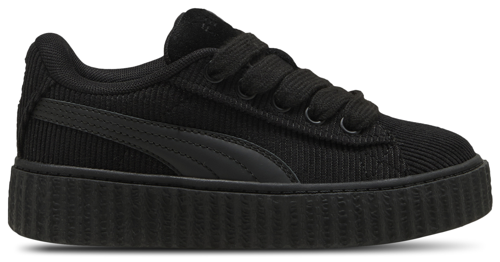 ◆PUMA◆CREEPER PHATTY CORDUROY 男女兼用 厚底 25~28cm FENTY x PUMA Women's Creeper Phatty Corduroy Black / Gold