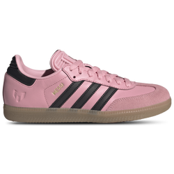 Boys' Grade School - adidas Samba Messi  - Light Pink/Black/Gum