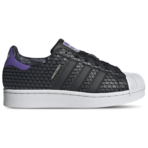 BOYS - adidas Superstar 2 Minecraft - Black/Purple