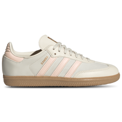 Boys' Grade School - adidas Originals Samba  - Tan/Pink