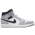Jordan AJ 1 Mid  - Men's Anthracite/Light Grey/White