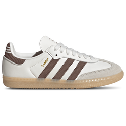 Girls' Grade School - adidas Originals Samba OG  - Cloud White/Earth Strata/Gum