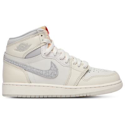 Jordan Retro 1 Grade School - SAIL/UNIVERSITY RED/PALE IVORY