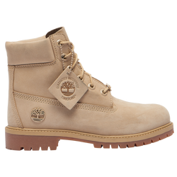 Boys' Grade School - Timberland 6" Premium Waterproof Boots  - Beige/Beige