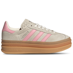 Girls' Grade School - adidas Originals Gazelle Bold  - Tan/Pink
