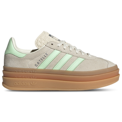 Girls' Grade School - adidas Originals Gazelle Bold  - Green/Tan
