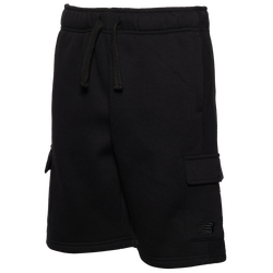 Boys' Grade School - New Balance Athletics Cargo Fleece Shorts  - Black