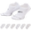 Nike Paquet de 6 paires de chaussettes invisibles Everyday Elevated - Adulte Blanc/Noir