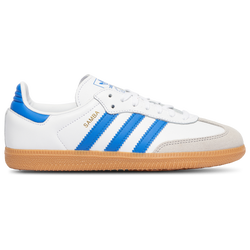 Boys' Grade School - adidas Originals Samba - White/Blue