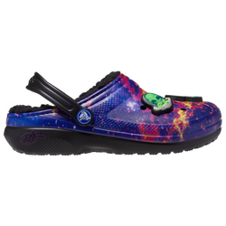 Boys' Grade School - Crocs x Ron English WHIN Lined Clogs  - Purple/Black
