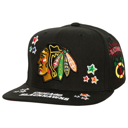 

Mitchell & Ness Mens Chicago Blackhawks Mitchell & Ness Blackhawks All Out Snapback - Mens Black/White Size One Size