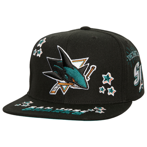 

Mitchell & Ness Mens San Jose Sharks Mitchell & Ness Sharks All Out Snapback - Mens Blue/White Size One Size
