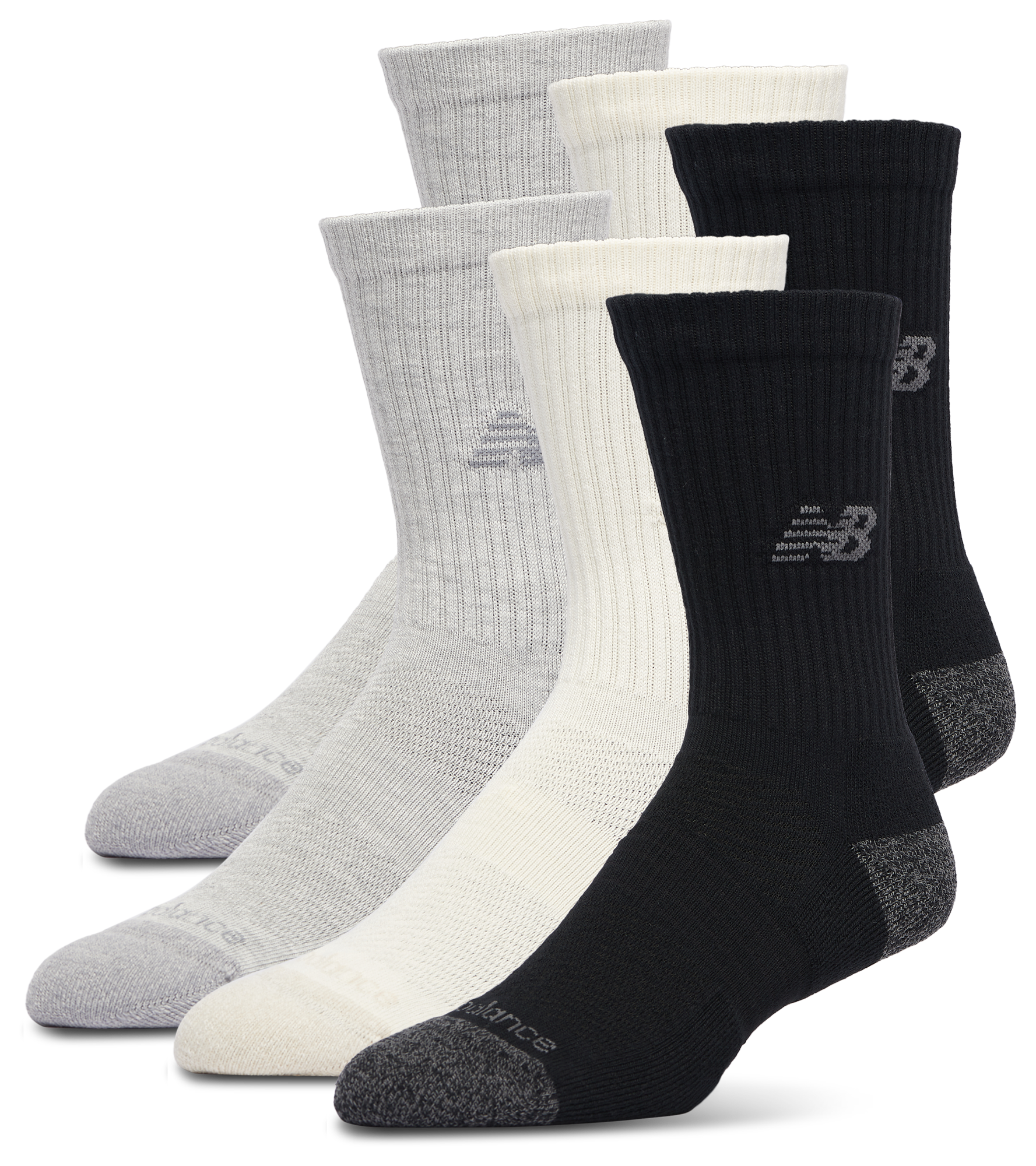 New Balance Active Cushion 6PK Crew Sock