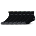 New Balance Active Cushion 6PK Quarter Sock - New Balance Black