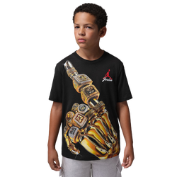Boys' Grade School - Jordan 23k Skeleton Rings  - Black/Gold