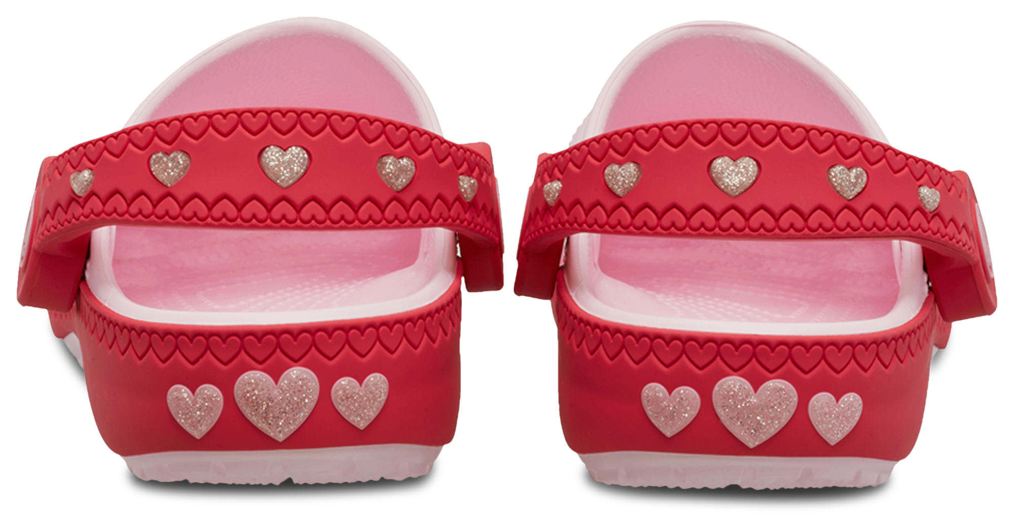 Crocs Vday Clogs With Heart Back Strap