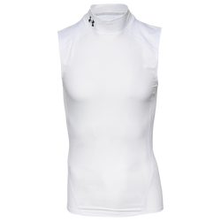 Men's - Under Armour ISOChill Compression Sleeveless Mock Top - White/Black