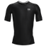 Under Armour ISOChill Compression S/S Football T-Shirt - Men's Black/White