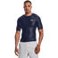 Under Armour ISOChill Compression S/S Football T-Shirt - Men's Navy/White