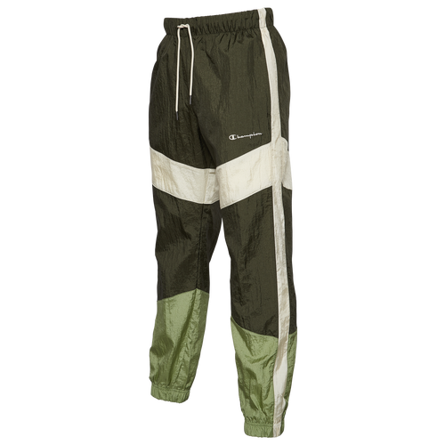 ungdomskriminalitet Flipper Fremkald Champion Mens Woven Track Pants In Green/olive | ModeSens