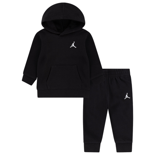 

Jordan Boys Jordan Brooklyn Fleece Pullover Set - Boys' Infant Black/Black Size 18MO