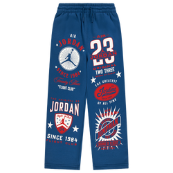 Boys' Grade School - Jordan I23 Highway Fleece Pants  - Blue/Red