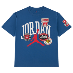 Boys' Grade School - Jordan I23 Highway Arch Short Sleeve T-Shirt  - Blue/Multi