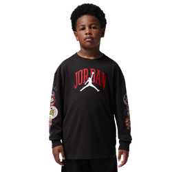 Boys' Grade School - Jordan I23 Highway Arch Long Sleeve T-Shirt  - Black/Multi