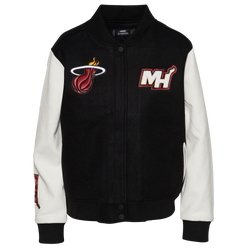 Women's - Pro Standard Warriors NBA Wool Varsity Jacket - Black/White