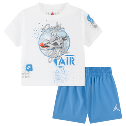 Boys' Infant - Jordan Air Jordan 5 Retro Shorts Set - White/Blue