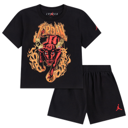 Boys' Infant - Jordan Torro Bravo Retro Shorts Set - Black/Red