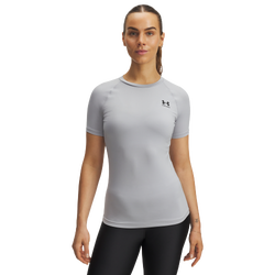 Women's - Under Armour HeatGear Authentics Comp SS - Gray/Black
