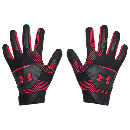 

Under Armour Mens Under Armour Clean Up 21 Batting Glove - Mens Red/White/Black Size L