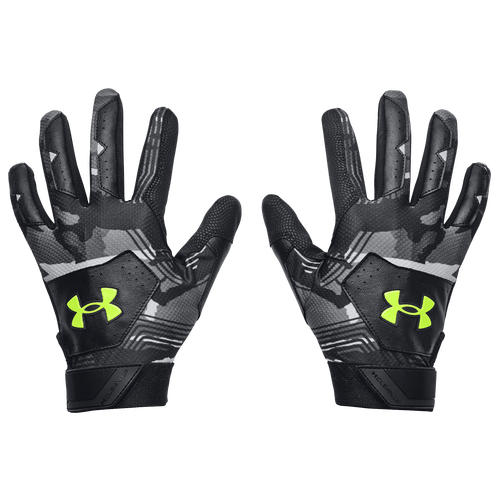 

Under Armour Mens Under Armour Clean Up 21 Culture Batting Glove - Mens Black/Black/Hi-Vis Yellow Size L