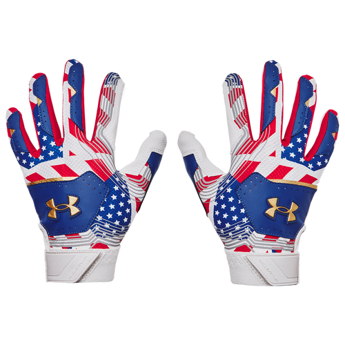 

Under Armour Kids Under Armour Clean Up 21 Culture Batting Glove - Youth Royal/Elemental/Gold Size L