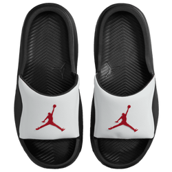 Boys' Grade School - Jordan Franchise Slides  - Summit White/Gym Red/Black