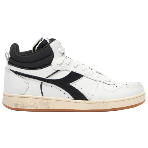 

Diadora Mens Diadora Basket Mid - Mens Basketball Shoes White/Black Size 13.0