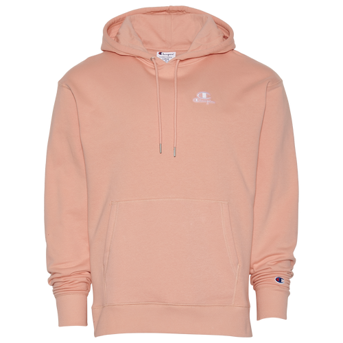 

Champion Mens Champion Fleece Pullover Hoodie - Mens Peach Grapefruit Size M