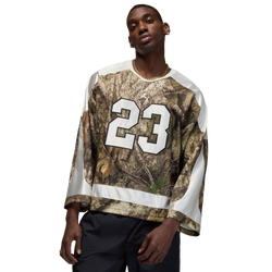 Men's - Jordan Brooklyn Hockey Jersey RLT  - Medium Olive/Sail