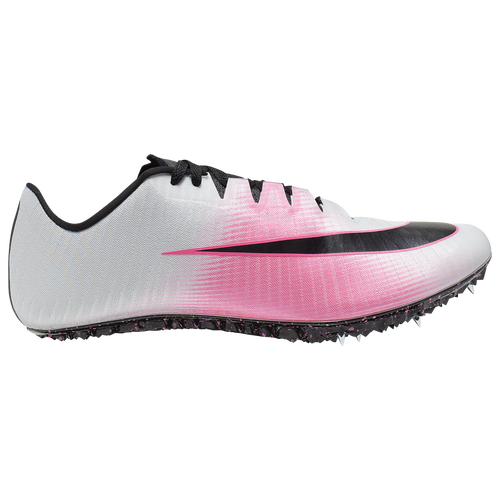 Nike Zoom JA Fly 3 - Men's Sprint Spikes - Pure Platinum / Black / Pink Blast - 865633-003