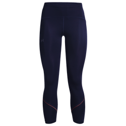 Women's - Under Armour Fly Fast Ankle Tights - Navy/Silver