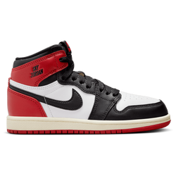 Boys' Preschool - Jordan Retro 1 High OG - White/Black/Red