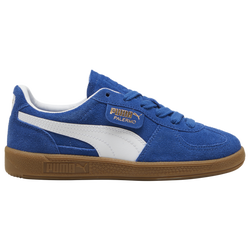 Boys' Grade School - PUMA Palermo  - White/Brown/Blue