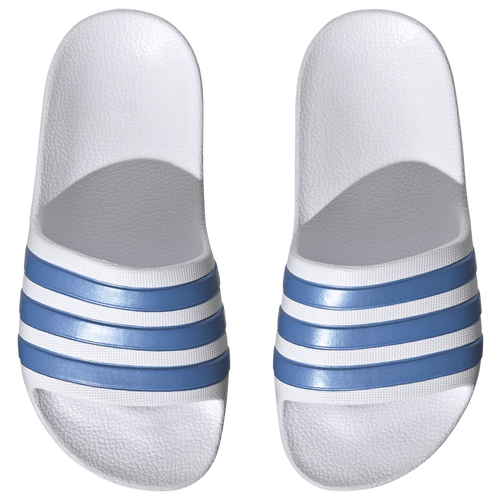 Adidas Junior s Adilette Aqua Slide Sandals White Size 4