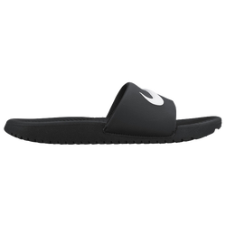 Boys' Grade School - Nike Kawa Slides  - White/Black