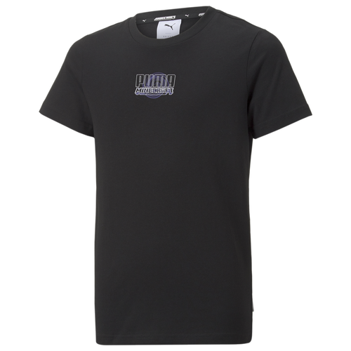 

Boys PUMA PUMA Minecraft T-Shirt - Boys' Grade School Black Size M