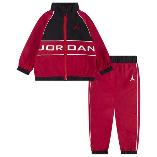 Boys Infant Jordan Wind Breaker Piping Set - Boys' Infant Gym Red/Black Size 18MO